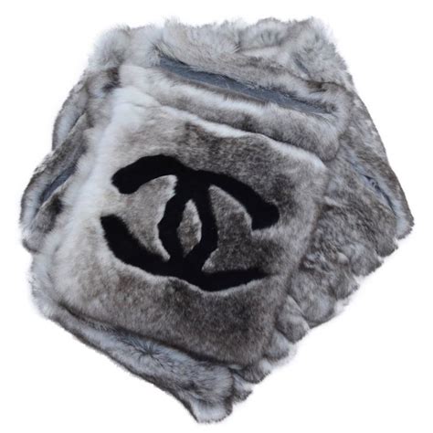 chanel orylag fur cc scarf price|real real chanel scarves.